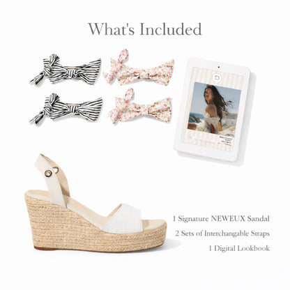 NEWVEUX's Frequent Flyer Bundle Customizable Travel Sandal Set